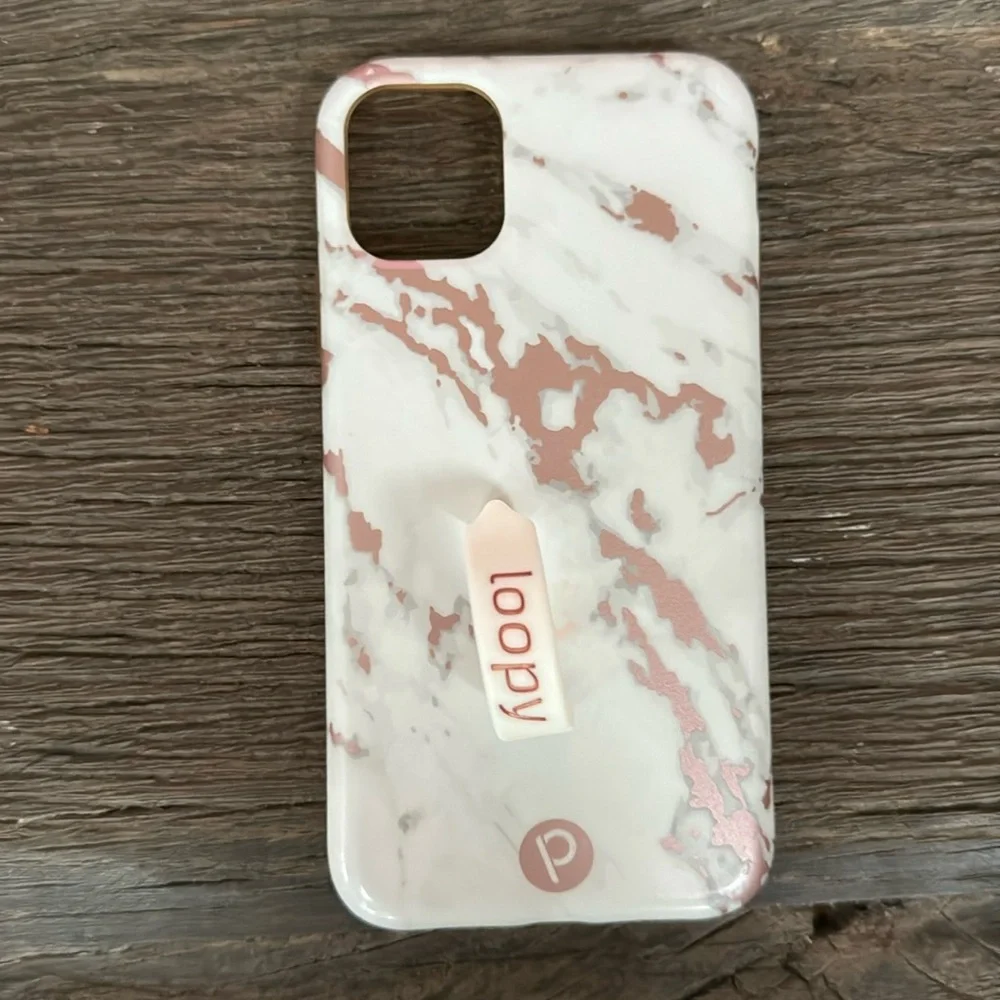 Loopy for iPhone 11 or 12 pro White Marble